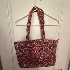 Vera Bradley Pink Floral Quilted Tote